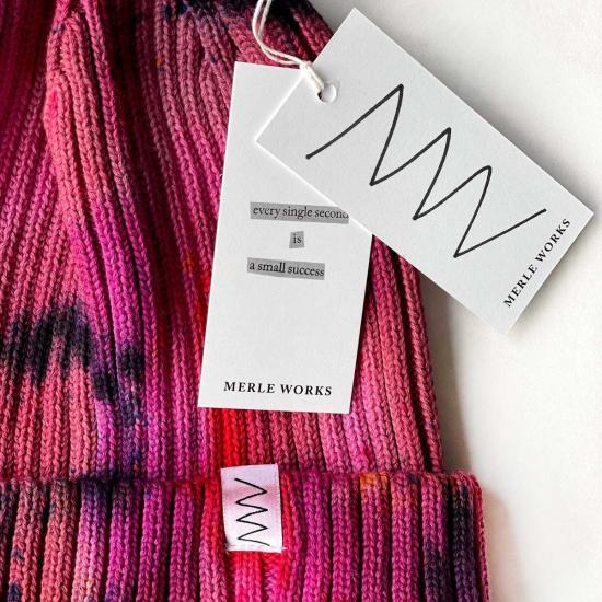  Merle Works 비니 멀웍스 핸드다이드 비니 하트 - OTHER BRANDS