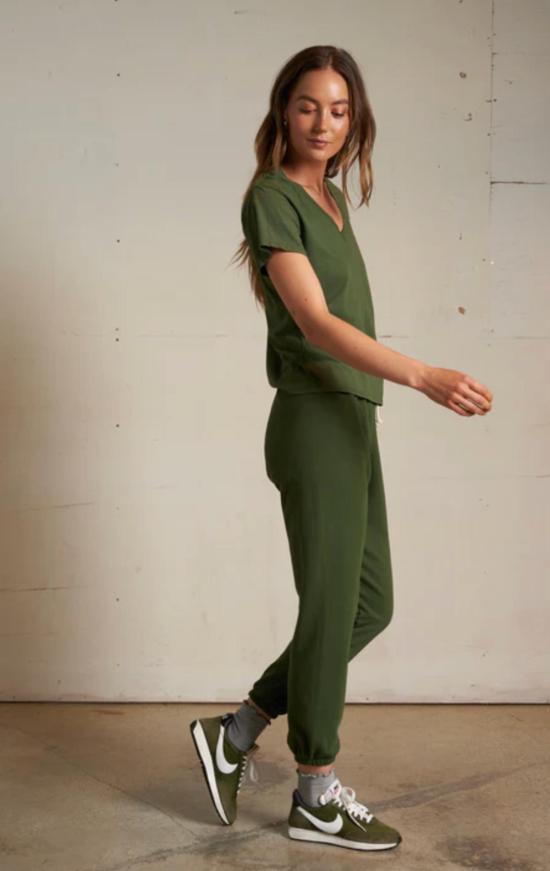  퍼펙트 화이트 티 스트레이트 팬츠 퍼펙트화이트티 조니 프렌치 테리 조거 스웨트팬츠 펀 그린 - PERFECT WHITE TEE