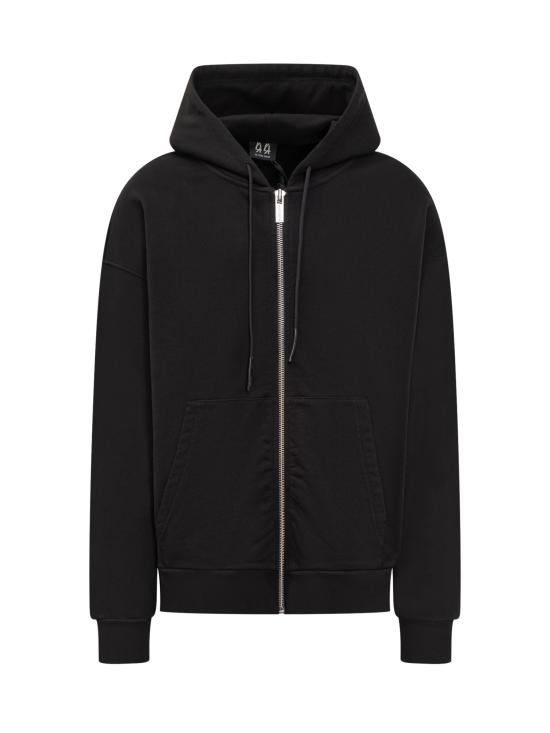 26SS 44레이블 긴팔 티셔츠 B0030577FA583 P396 BLACK 44 SOLID DIRTY WHITE