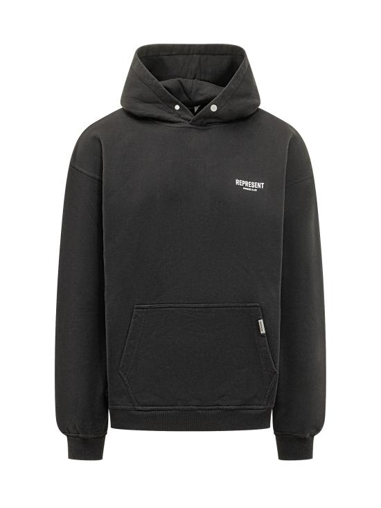 26SS 리프레젠트 긴팔 티셔츠 OCM41113 001 BLACK