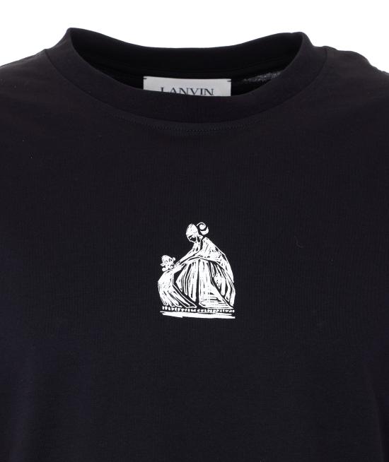 26SS 랑방 반팔 티셔츠 TS0012 J31210 Black - LANVIN