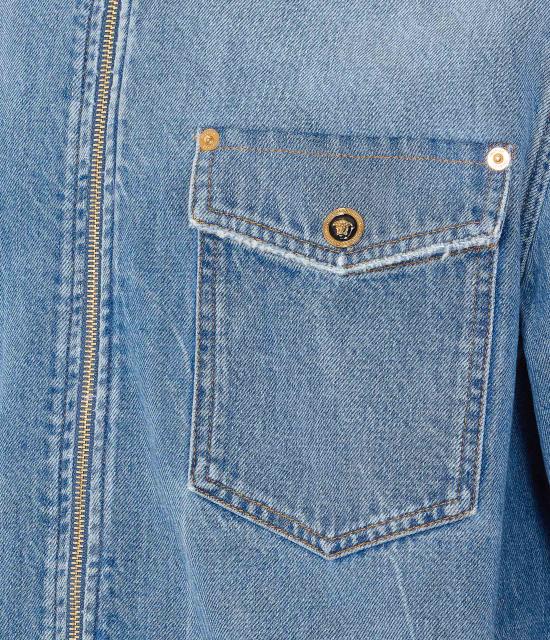 26SS 베르사체 데님 셔츠 1020723 1A163861D190 Blue - VERSACE