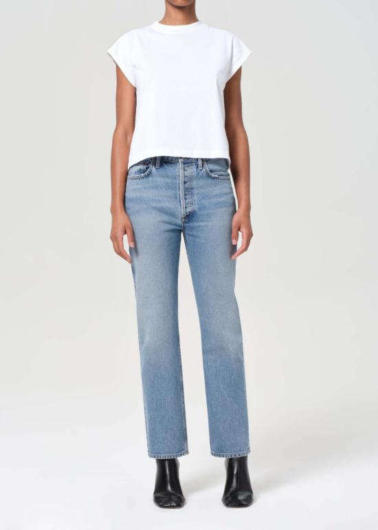  에이골디 데님 팬츠 아골드 90년대 핀치 웨이스트 진 스테이지 - AGOLDE