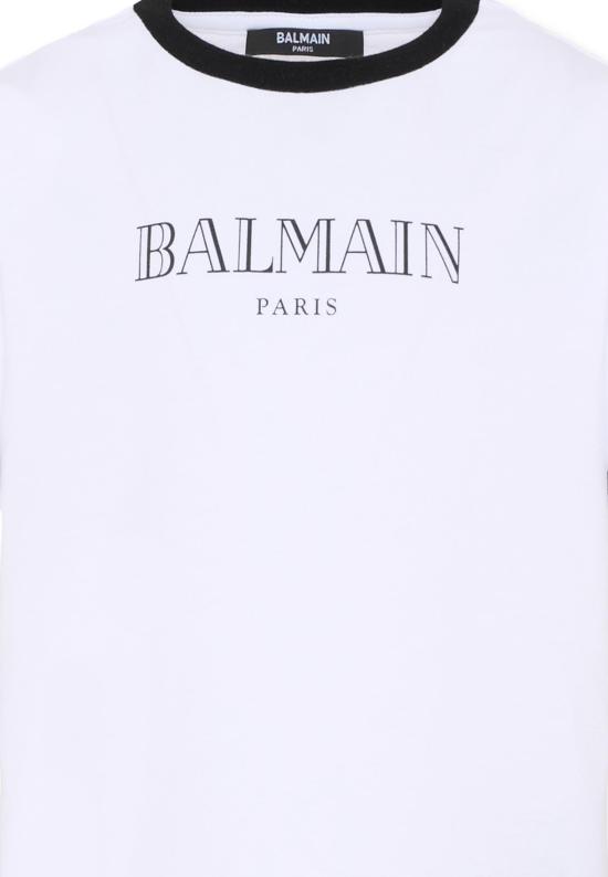 26SS [키즈] 발망 티셔츠 BY8P41 Z3672 100NE WHITE - BALMAIN