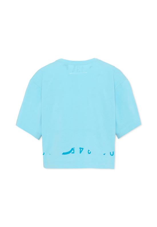 26SS [키즈] MM6 메종마르지엘라 티셔츠 M61017 MM02Y M6809 LIGHT BLUE - MM6 MAISON MARGIELA