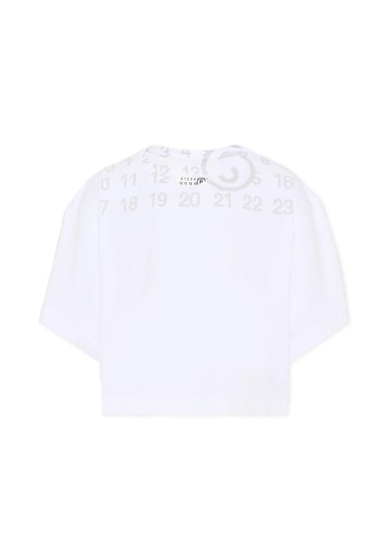 26SS [키즈] MM6 메종마르지엘라 티셔츠 M61017 MM02Y M6100 WHITE