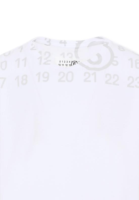 26SS [키즈] MM6 메종마르지엘라 티셔츠 M61017 MM02Y M6100 WHITE - MM6 MAISON MARGIELA
