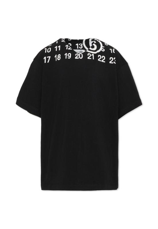 26SS [키즈] MM6 메종마르지엘라 티셔츠 M60986 MM02Y M6900 BLACK