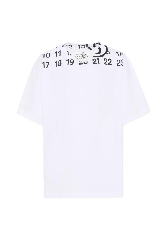 26SS [키즈] MM6 메종마르지엘라 티셔츠 M60986 MM02Y M6100 WHITE