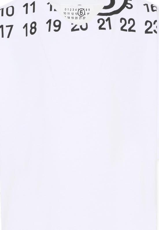 26SS [키즈] MM6 메종마르지엘라 티셔츠 M60986 MM02Y M6100 WHITE - MM6 MAISON MARGIELA