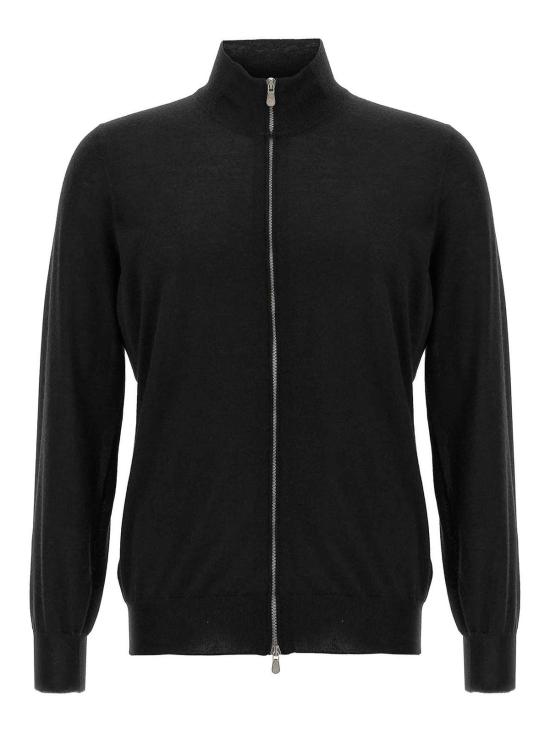 27SS 브루넬로 쿠치넬리 집업 니트 M2300106CH101 Black