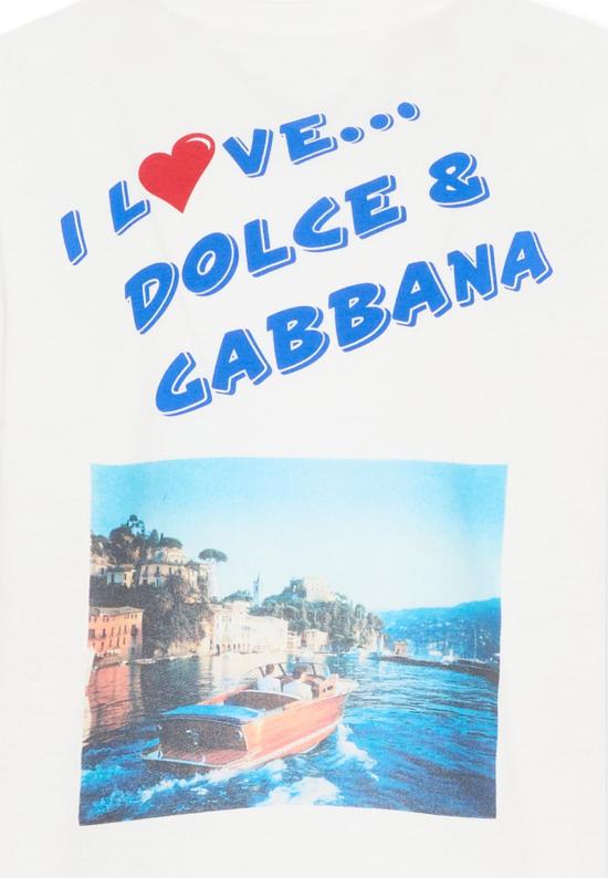 26SS [키즈] 돌체앤가바나 티셔츠 L4JTJD G7PWD W0111 WHITE - DOLCE & GABBANA