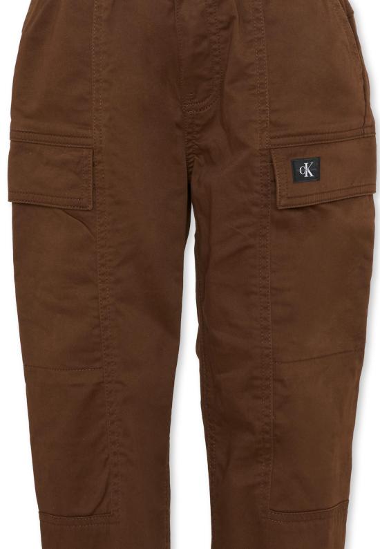 26SS [키즈] 캘빈클라인 스트레이트 팬츠 IB0IB02603 GV0 BROWN - CALVIN KLEIN