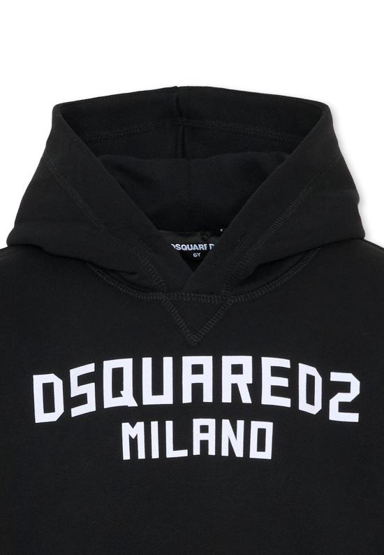 26SS [키즈] 디스퀘어드2 트레이닝 상의 DQ3184 D0A9U DQ900 BLACK - DSQUARED2