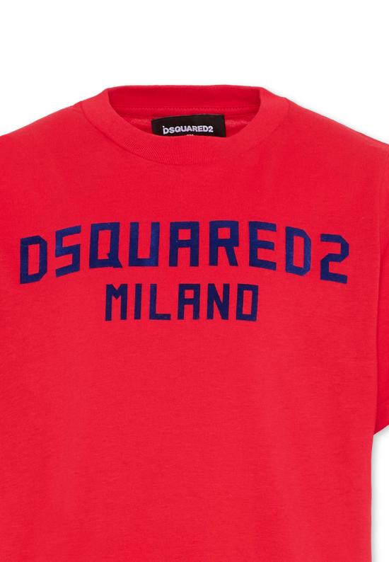 26SS [키즈] 디스퀘어드2 티셔츠 DQ3164 D0015 DQ401 RED - DSQUARED2
