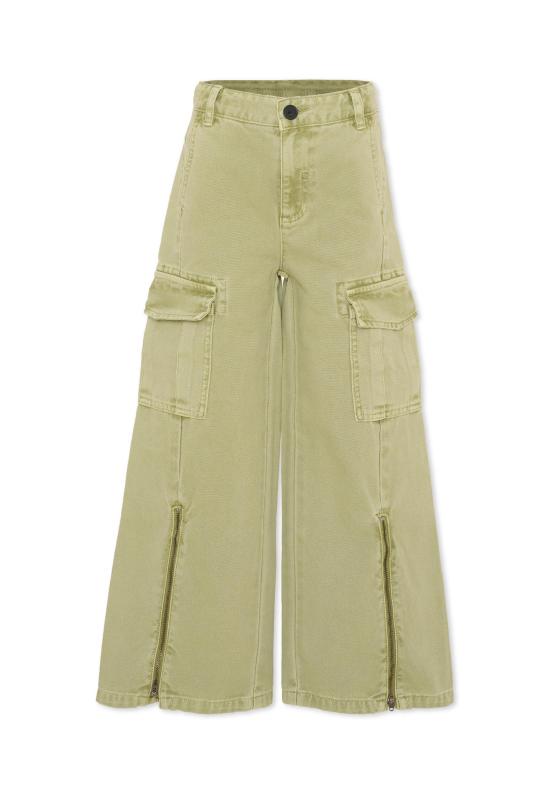 26SS [키즈] 스텔라 맥카트니 스트레이트 팬츠 TY6E60 Z2661 706 GREEN