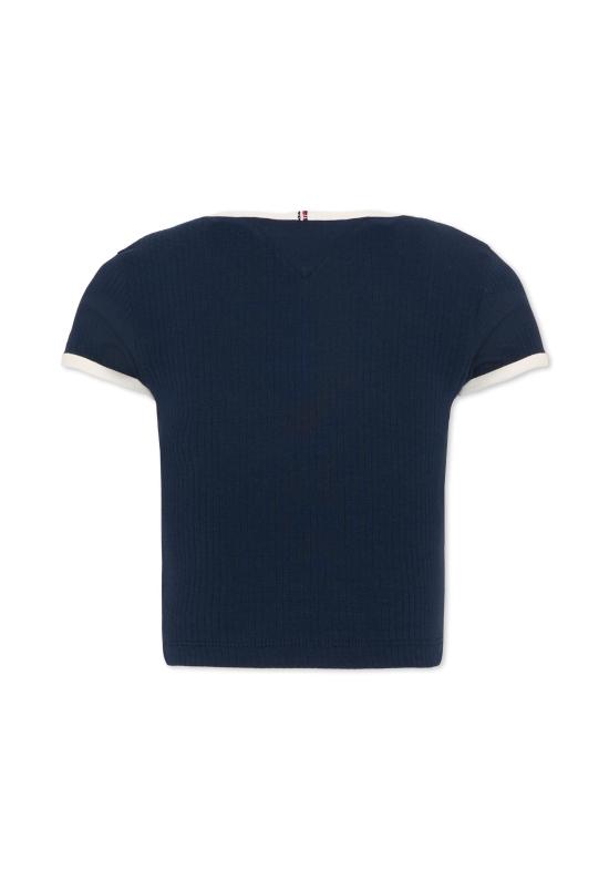 26SS [키즈] 타미힐피거 티셔츠 KG0KG09066 C1G BLUE - TOMMY HILFIGER