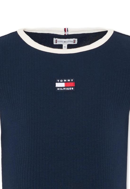 26SS [키즈] 타미힐피거 티셔츠 KG0KG09066 C1G BLUE - TOMMY HILFIGER