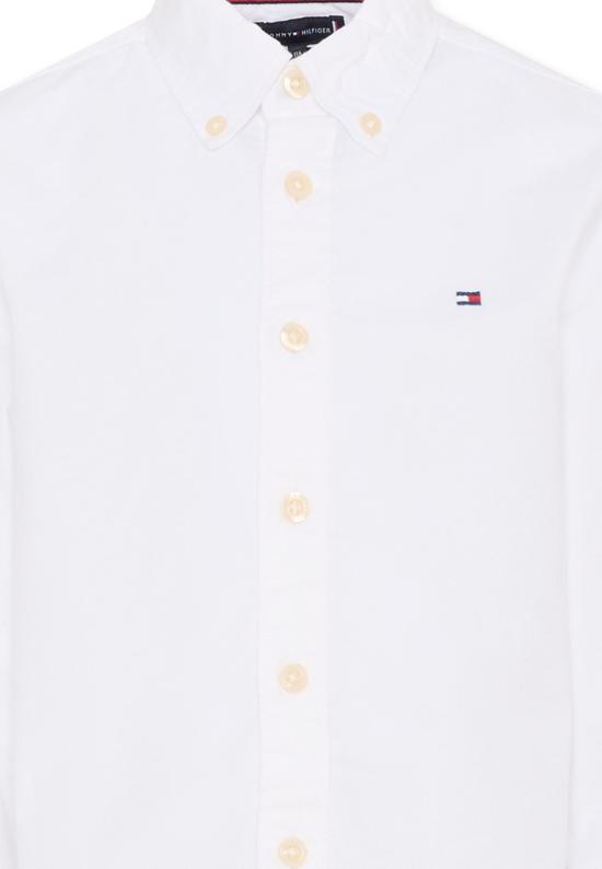 26SS [키즈] 타미힐피거 셔츠 KB0KB10192 YBR WHITE - TOMMY HILFIGER