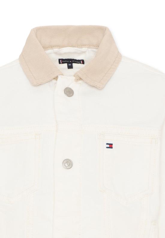 26SS [키즈] 타미힐피거 데님 자켓 KB0KB10082 1CD WHITE - TOMMY HILFIGER