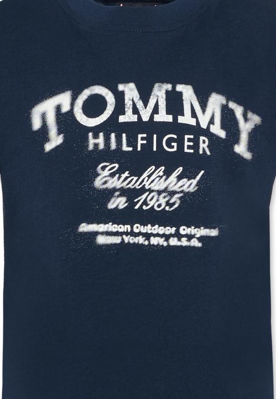 26SS [키즈] 타미힐피거 티셔츠 KB0KB10055 C1G BLUE - TOMMY HILFIGER