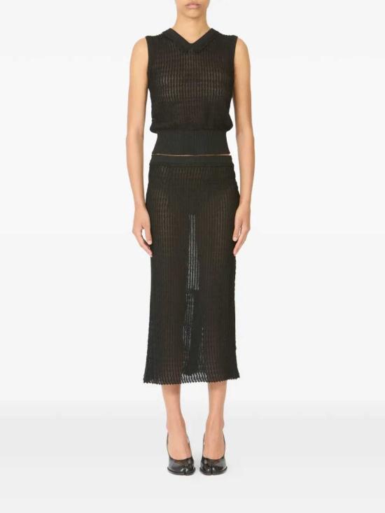 26SS 마르지엘라 롱 스커트 S51ME0060M13240 BLACK - MAISON MARGIELA