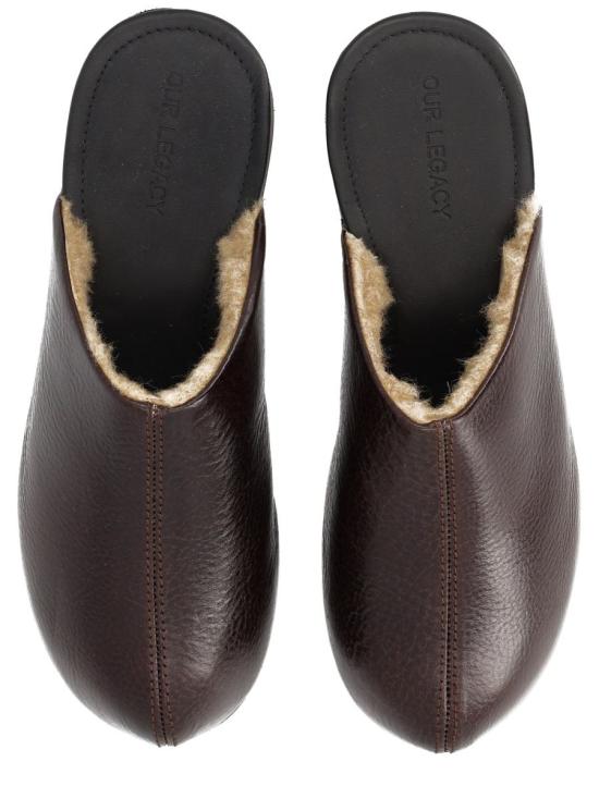 26SS 아워레가시 뮬/슬리퍼 A4257NDA DEEP AMERICANO LEATHER DOM - OUR LEGACY