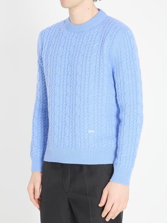 26SS 디올 스웨터 683M652 LIGHT BLUE - DIOR