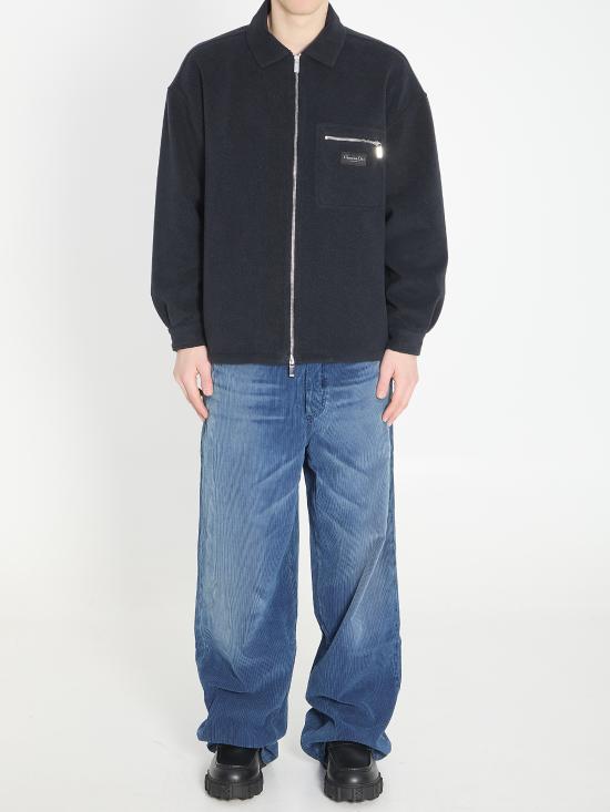 26SS 디올 긴팔 셔츠 513J501 BLUE - DIOR