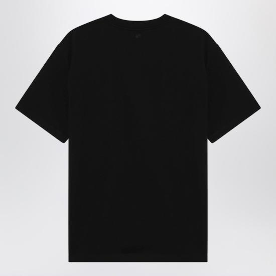 26SS 아미 스몰 하트 로고 라이트 코튼 저지 티셔츠 HTS346724 Black - AMI