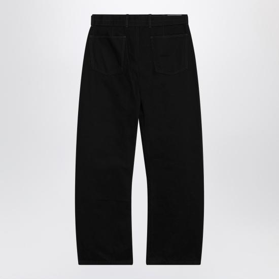 26SS 르메르 트위스트 벨티드 팬츠 PA326LD1055 Black - LEMAIRE