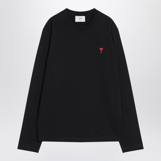 26SS 아미 긴팔 티셔츠 BFUTS235U724 Black