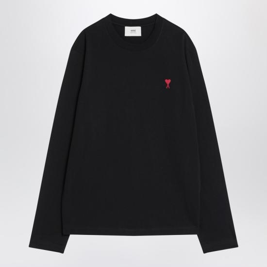 26SS 아미 긴팔 티셔츠 BFUTS235U724 Black