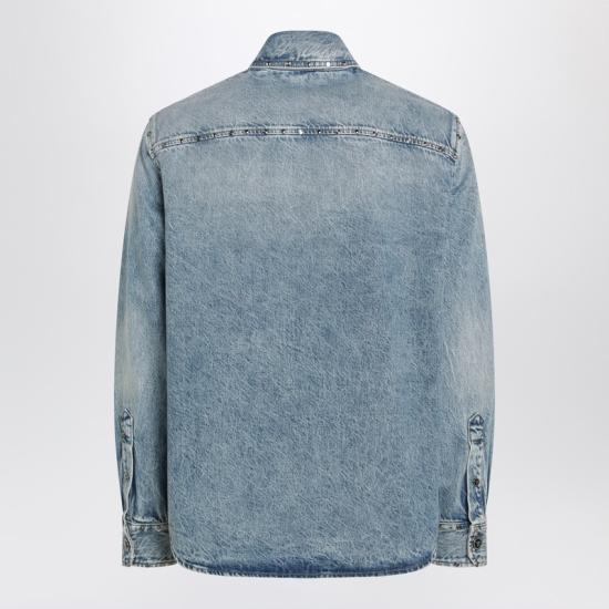 26SS 베르사체 데님 셔츠 10227471A16804 Light blue - VERSACE