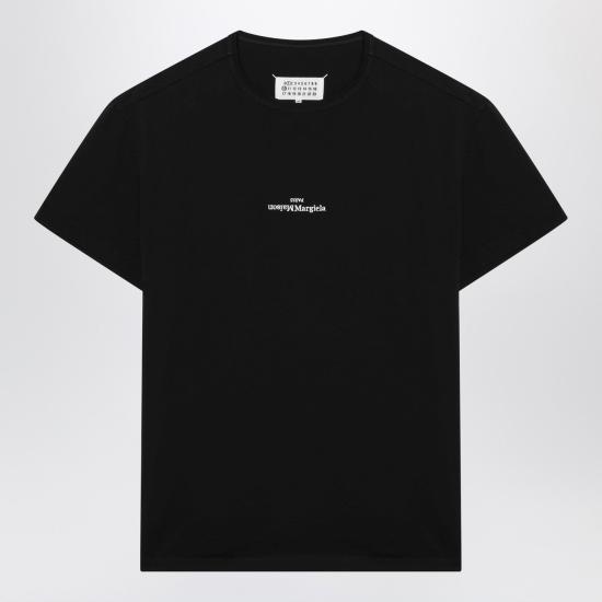 26SS 마르지엘라 디스토티드 로고 티셔츠 S30GC0701US22816 Black