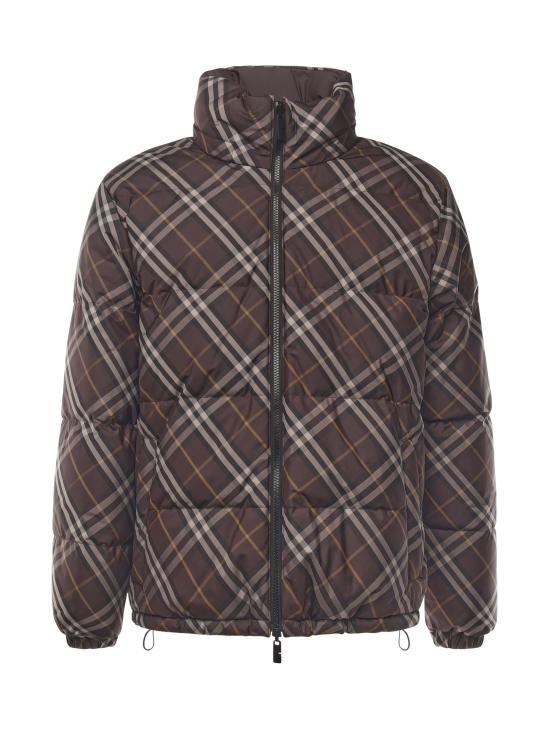 26SS 버버리 리버시블 체크 스노든 푸퍼 8115565 B2412 Truffle Brown