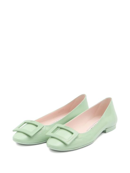26SS 로저비비에 U 룩 발레리나 플랫 RVW66834910 D1PT033 Green - ROGER VIVIER