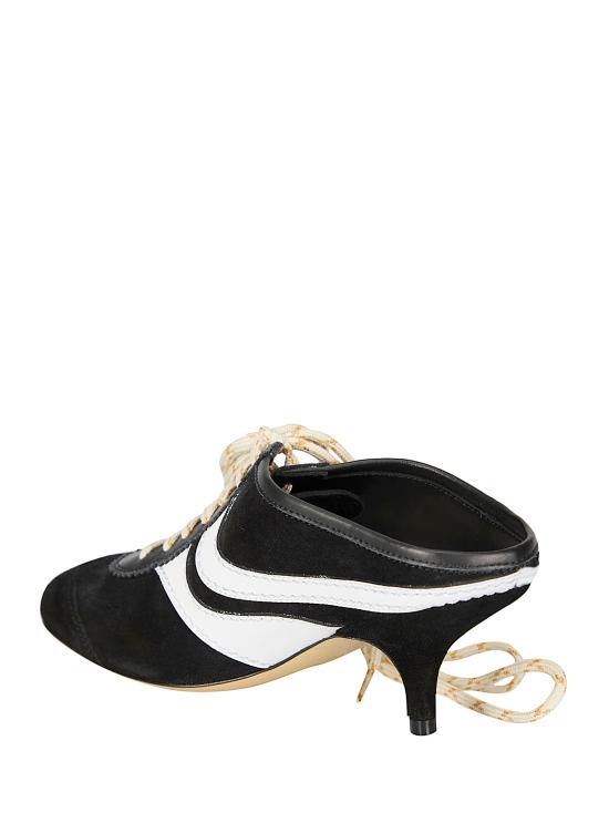 26SS 드리스 반 노튼 뮬/슬리퍼 2610117400126 998 BLACK WHITE - DRIES VAN NOTEN