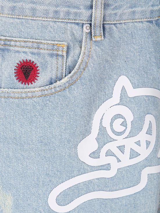 26SS 아이스크림 숏팬츠 ICD003 HEAVYWBLUE HEAVY WASH BLUE - ICECREAM