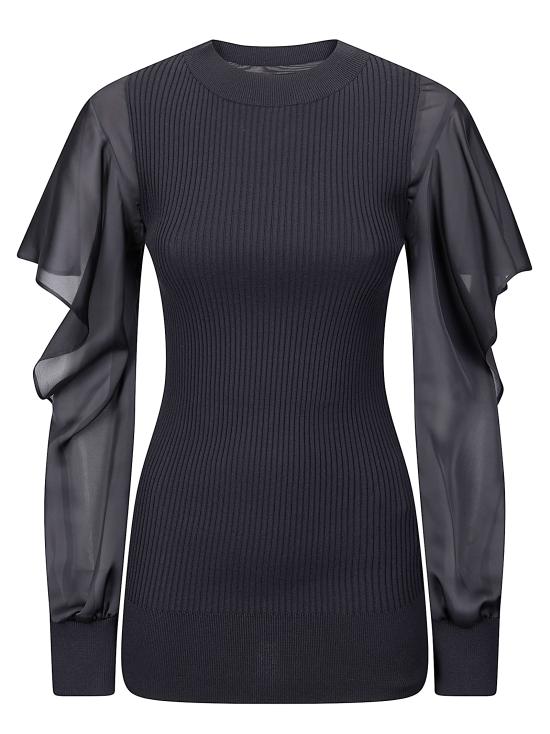 26SS 사카이 후드 티셔츠 2608336 001 BLACK