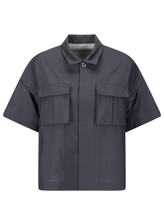 26SS 사카이 셔츠 2608283 027 BLACK INDIGO