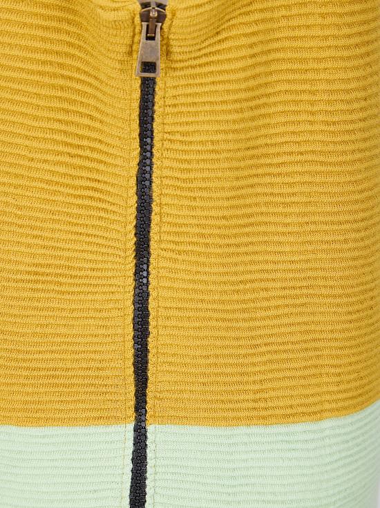 26SS 라 더블제이 롱 원피스 DRE0992KNI178VA420 GR02 COLOR BLOCK BLACK MUSTARD GREEN - LA DOUBLEJ