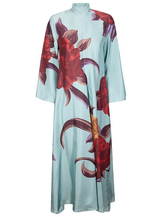 26SS 라 더블제이 롱 원피스 DRE0232SIL001PEO06 BU01 PEONY PLAC E