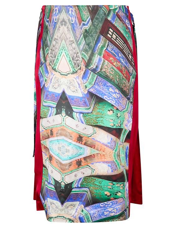 26SS HUI 미디 스커트 HW21GD3529 GREENFLORAL GREEN FLORAL - OTHER BRANDS