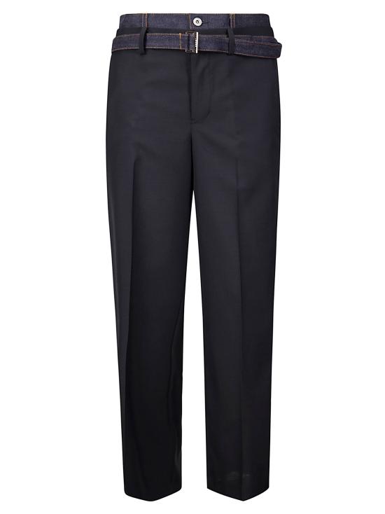 26SS 사카이 스트레이트 팬츠 2603903M 027 BLACK INDIGO