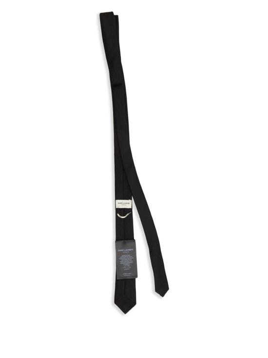 26SS 생로랑 실크 타이 8279753Y0021060 Black - SAINT LAURENT