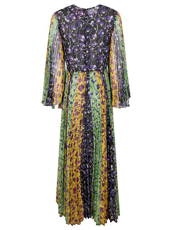 26SS 라 더블제이 롱 원피스 DRE0805CHF004HNY04 YE02 HONEYSUCKLE TRICOLOR PLAC E - LA DOUBLEJ