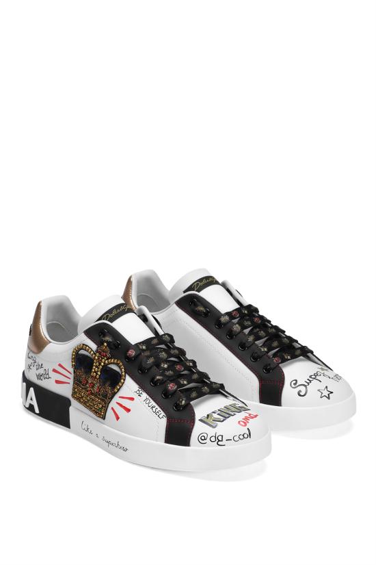 26SS 돌체앤가바나 스니커즈 CS1570AZ268 HWF57 Scritte fdo bianco - DOLCE & GABBANA