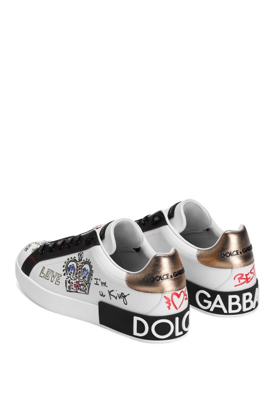 26SS 돌체앤가바나 스니커즈 CS1570AZ268 HWF57 Scritte fdo bianco - DOLCE & GABBANA