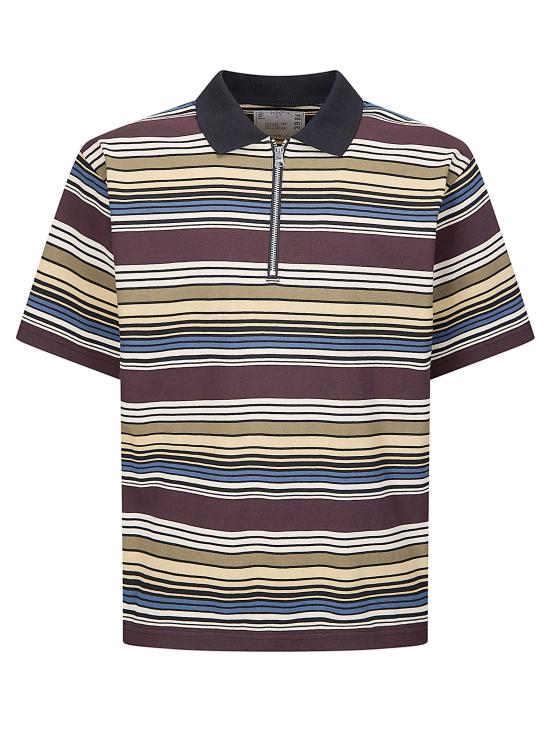 26SS 사카이 반팔 티셔츠 2603984M 615 BROWN BEIGE